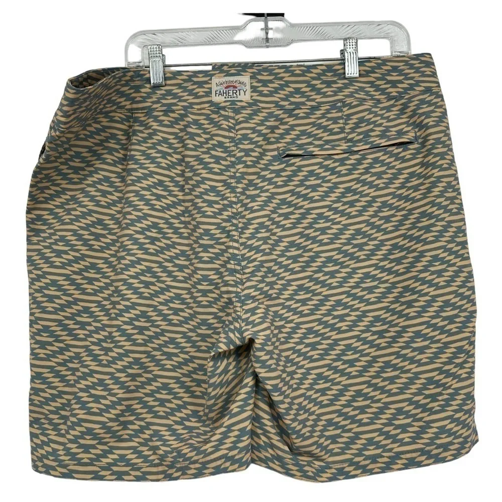 Faherty Classic Board Short‎ 7 inch Printed Axtec Mens Size 35